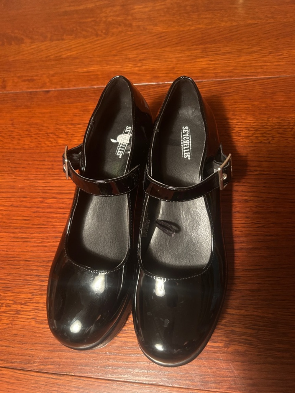 Seychelles Womens Black Patent Mary Jane Dress Shoes